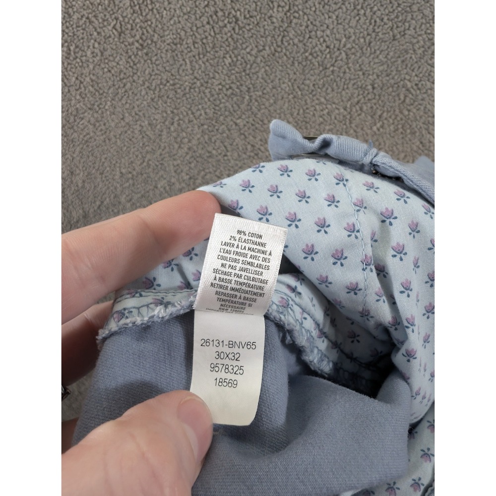 Bonobos Mens Pants Size 30/32 Blue Gray Straight Slim Fit Flat Front - Picture 11 of 15